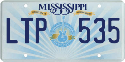 MS license plate LTP535
