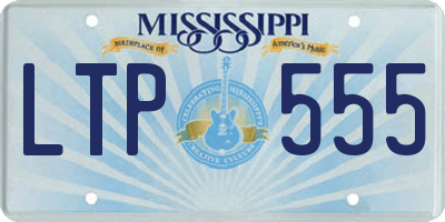MS license plate LTP555