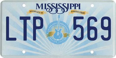 MS license plate LTP569