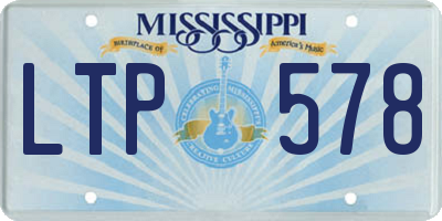 MS license plate LTP578