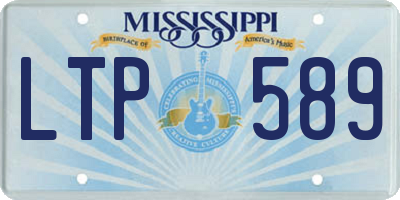 MS license plate LTP589