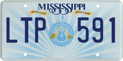 MS license plate LTP591