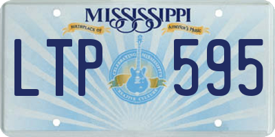 MS license plate LTP595
