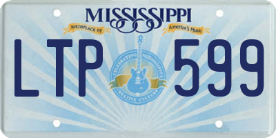 MS license plate LTP599