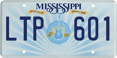 MS license plate LTP601