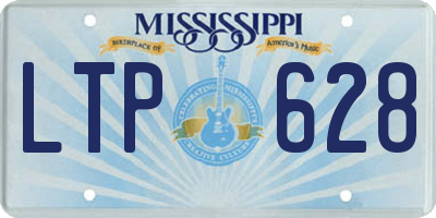 MS license plate LTP628