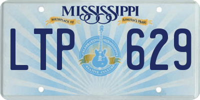 MS license plate LTP629