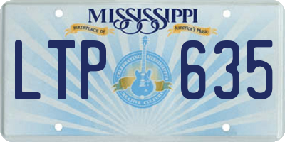MS license plate LTP635