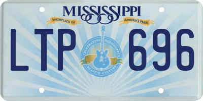 MS license plate LTP696