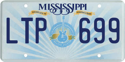 MS license plate LTP699