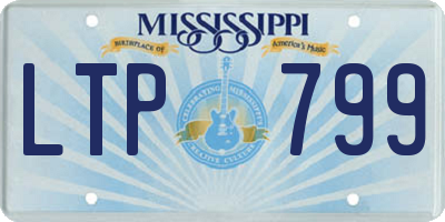 MS license plate LTP799