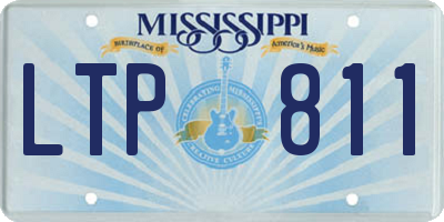 MS license plate LTP811