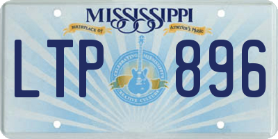 MS license plate LTP896