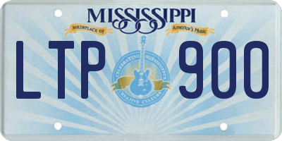 MS license plate LTP900