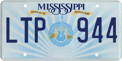 MS license plate LTP944