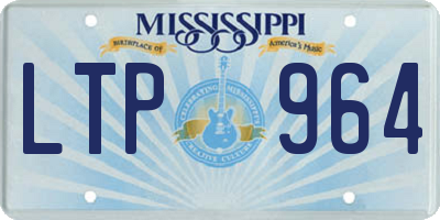 MS license plate LTP964