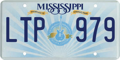 MS license plate LTP979