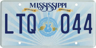 MS license plate LTQ044