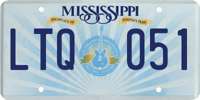 MS license plate LTQ051