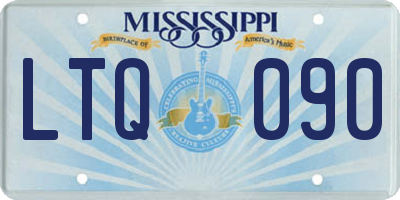 MS license plate LTQ090