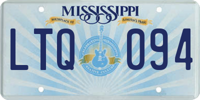 MS license plate LTQ094
