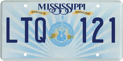 MS license plate LTQ121