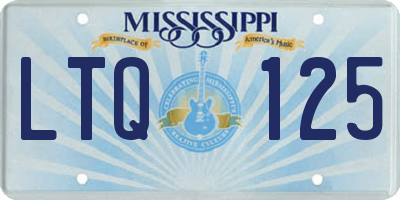 MS license plate LTQ125