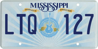 MS license plate LTQ127