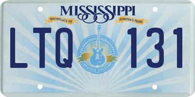 MS license plate LTQ131