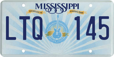 MS license plate LTQ145