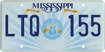 MS license plate LTQ155