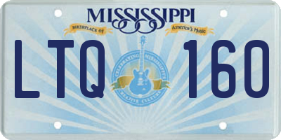 MS license plate LTQ160
