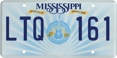 MS license plate LTQ161