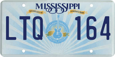 MS license plate LTQ164