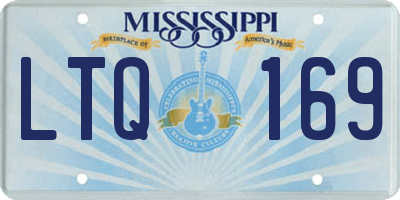 MS license plate LTQ169
