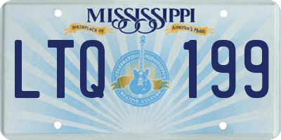 MS license plate LTQ199