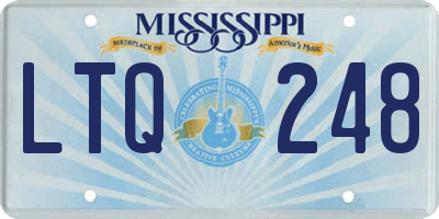 MS license plate LTQ248