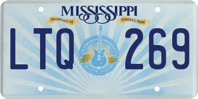 MS license plate LTQ269