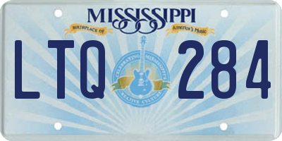 MS license plate LTQ284