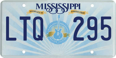 MS license plate LTQ295