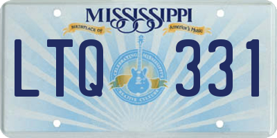 MS license plate LTQ331