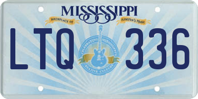 MS license plate LTQ336