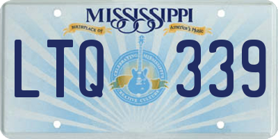 MS license plate LTQ339