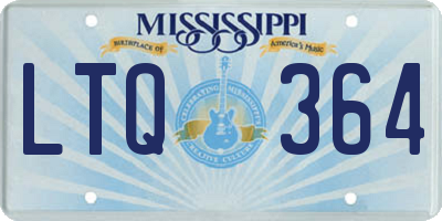 MS license plate LTQ364