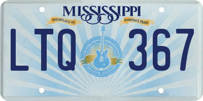 MS license plate LTQ367