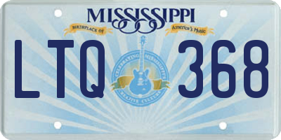 MS license plate LTQ368