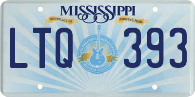 MS license plate LTQ393