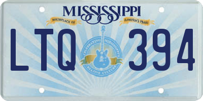 MS license plate LTQ394