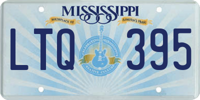 MS license plate LTQ395