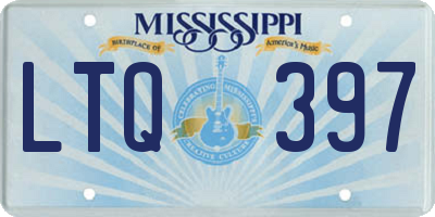 MS license plate LTQ397